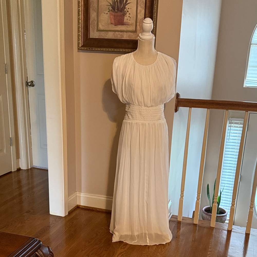 NWT Zara Cream Maxi Dress